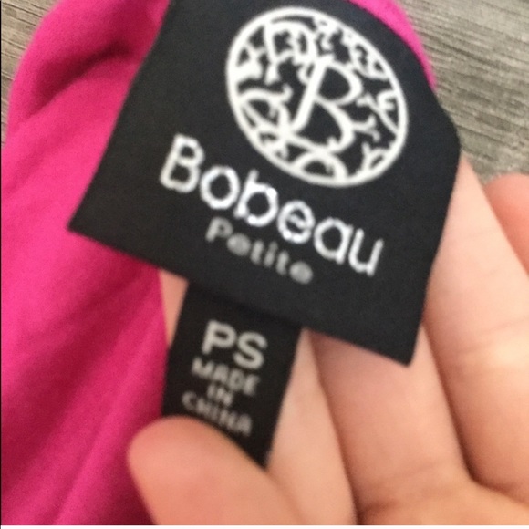 Bobeau Bright Neon Pink Side Slit Maxi Dress PXS - Picture 4 of 5